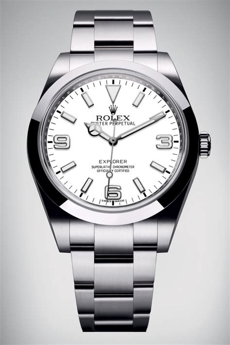 rolex white explorer 1